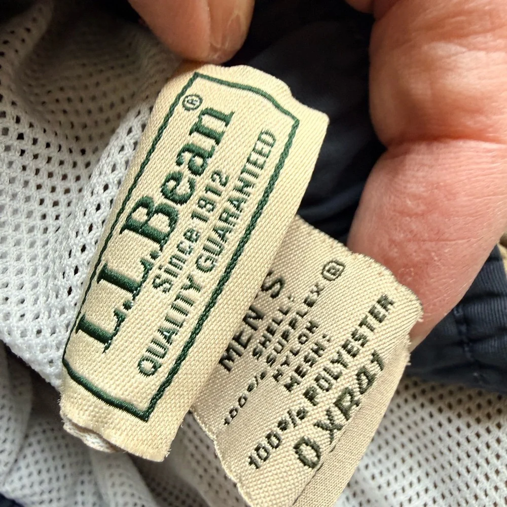 Lot of2 L.L. Bean Teal and Khaki mesh lined swim board shorts sz41